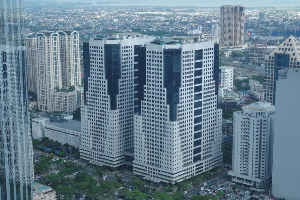 Aerial view of the PSE Center, where M Spaces is located